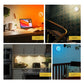 GlowSense wireless motion light bars mounted underneath dark kitchen cabinets illuminating counter